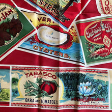 Load image into Gallery viewer, Vintage Tobasco Print Silk Scarf