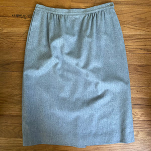 Vintage Gray Wool Pendleton Skirt