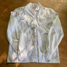 Load image into Gallery viewer, Vintage Semi Sheer White Button Down