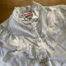 Load image into Gallery viewer, Vintage Semi Sheer White Button Down